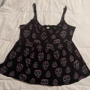 Torrid sugar skull tank top